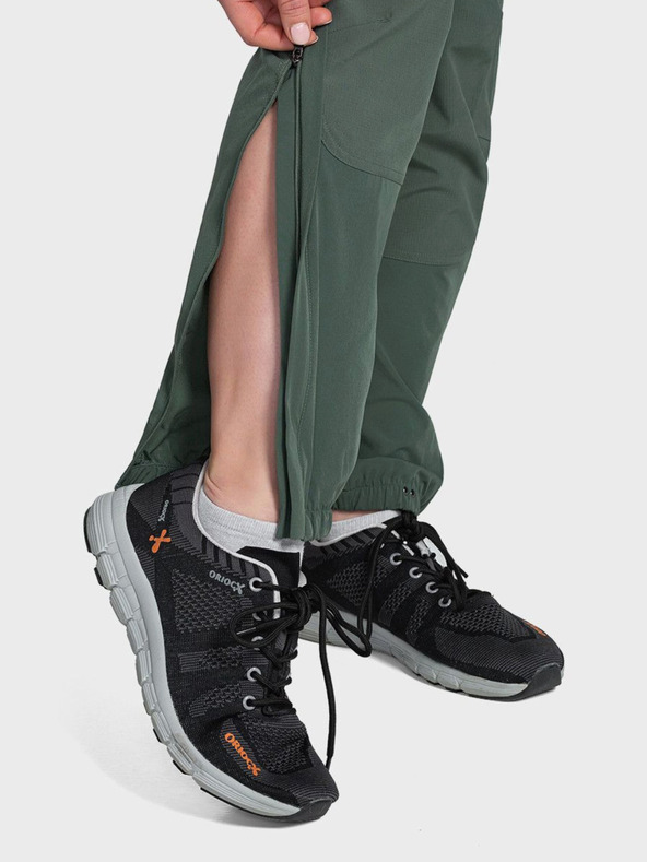 Kilpi Tmavě zelené dámské outdoorové kalhoty Kilpi HOSIO