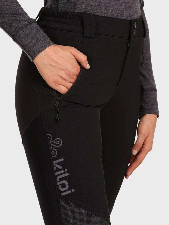 Kilpi Černé dámské outdoorové kalhoty Kilpi NUUK