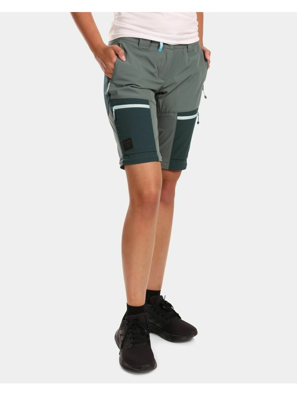 Kilpi Dámské outdoorové odepínací kalhoty Kilpi HOSIO-W Tmavě zelená