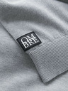 Ombre Clothing Pánský raglánový svetr s žebrovanými rukávy šedý melír Ombre Clothing