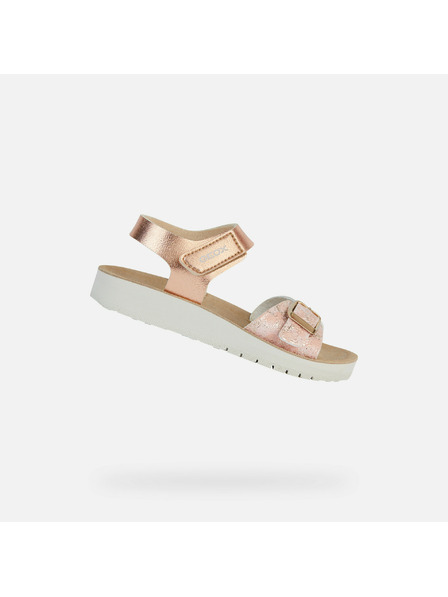 Geox Růžové dívčí sandály Geox Costarei