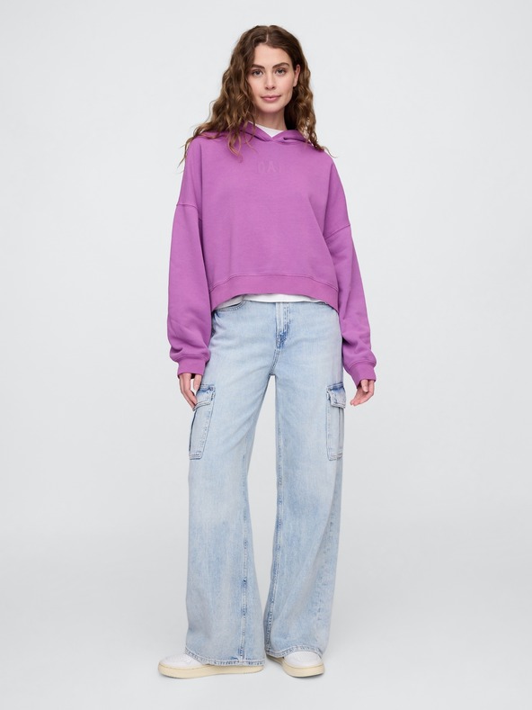 GAP Crop mikina s logem Gap