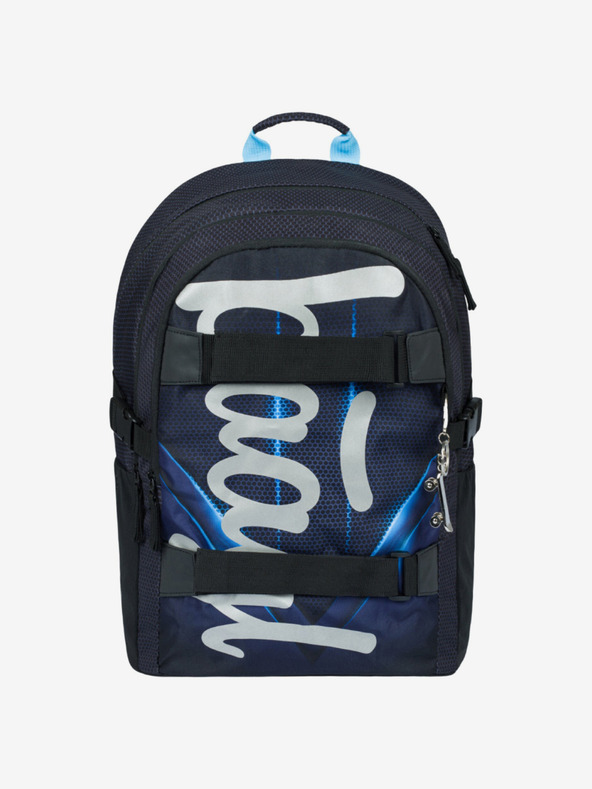 BAAGL  Černý 3 set skate bluelight: batoh, penál, sáček Baagl