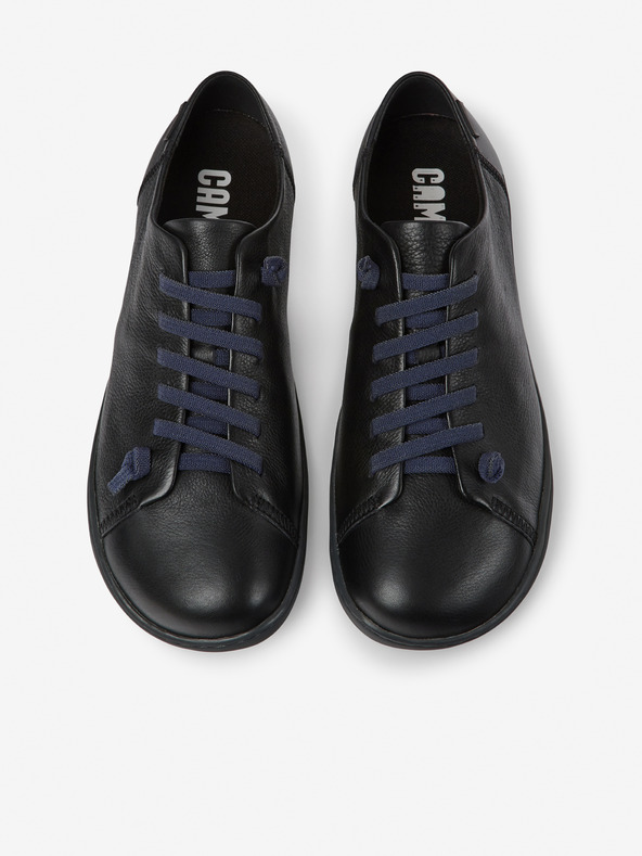 Camper Černé pánské kožené boty Camper