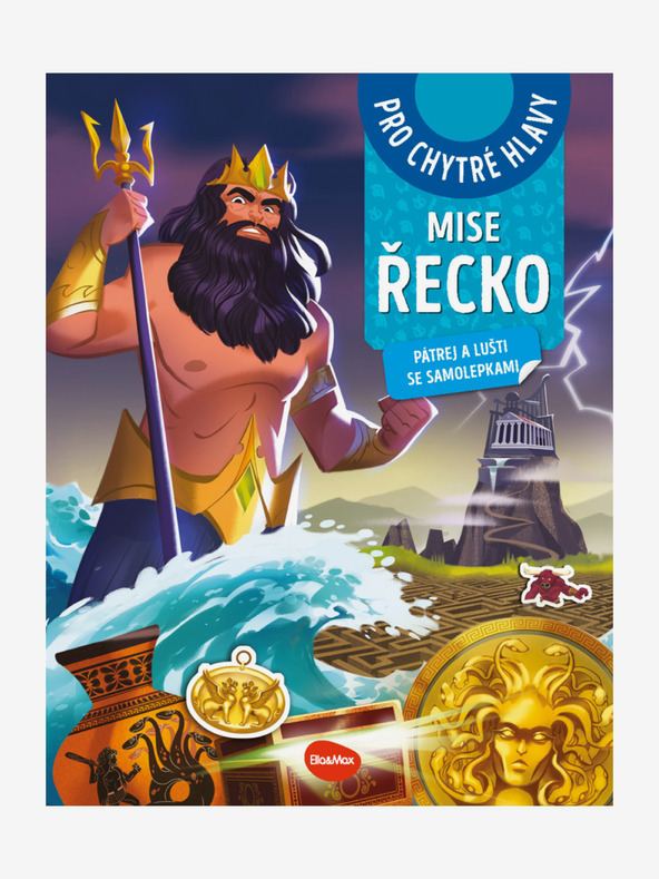 ELLA & MAX MISE ŘECKO – Pátrej a lušti se samolepkami