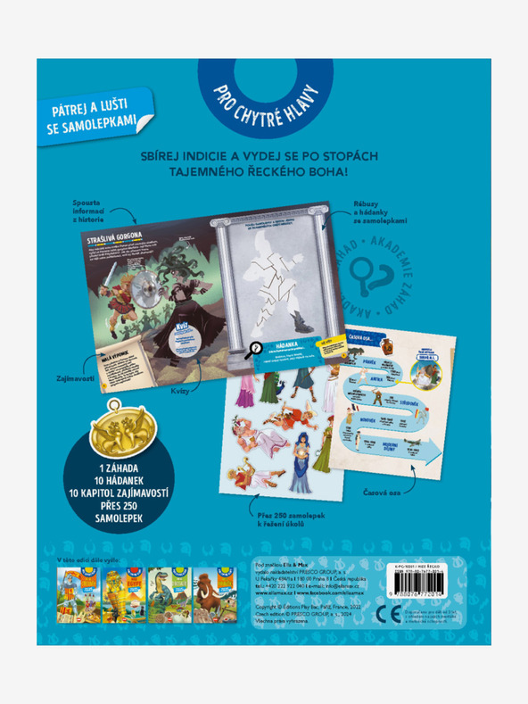 ELLA & MAX MISE ŘECKO – Pátrej a lušti se samolepkami