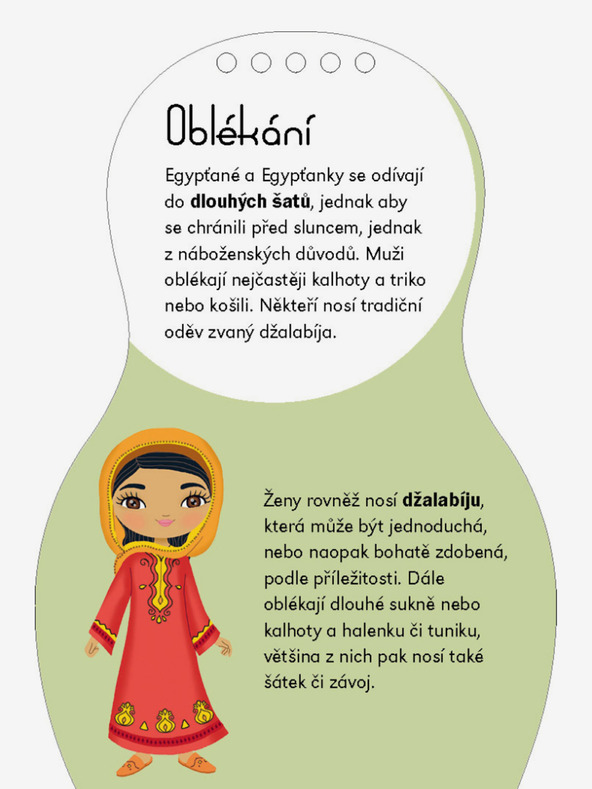 ELLA & MAX Oblékáme egyptské panenky FARAH – Omalovánky