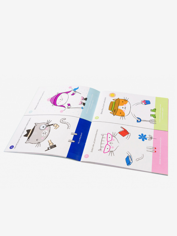 ELLA & MAX Šaty pro KOČKU MÍNU – Kniha samolepek