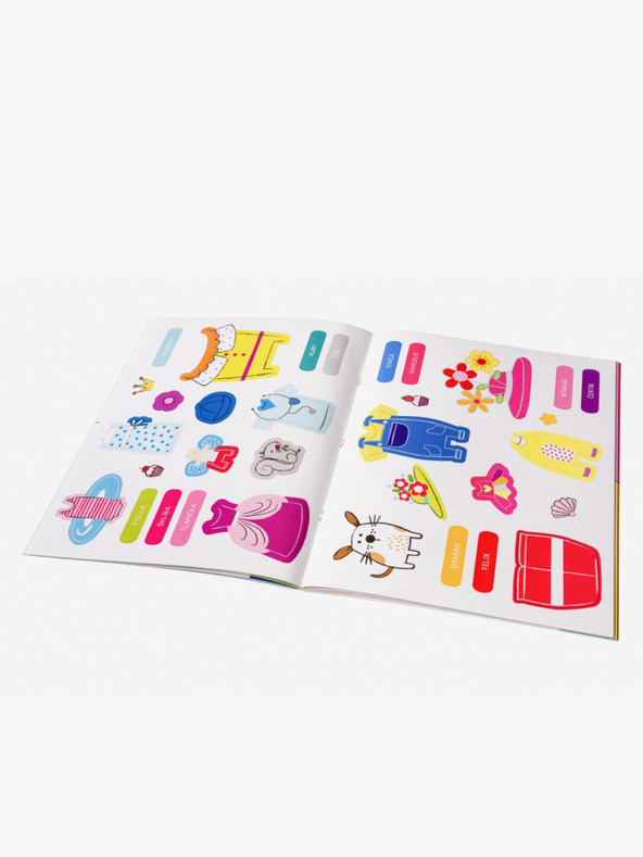 ELLA & MAX Šaty pro KOČKU MÍNU – Kniha samolepek