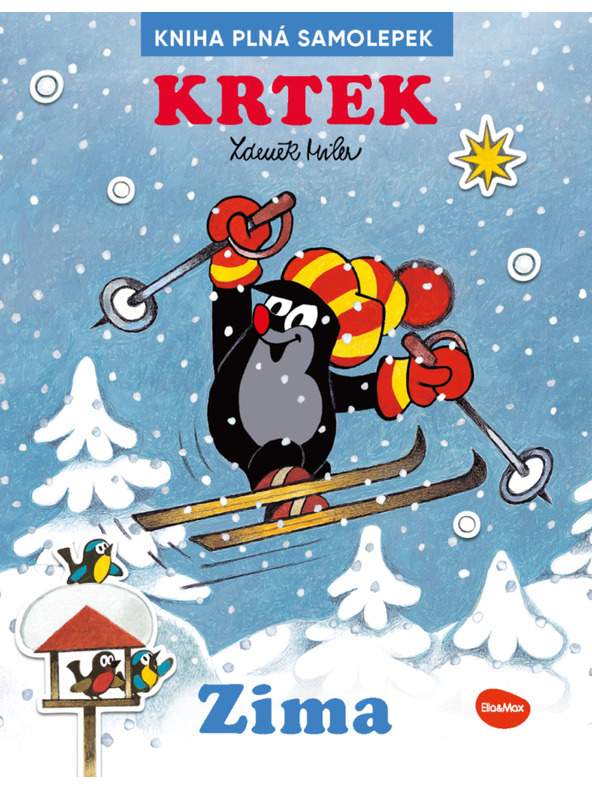 ELLA & MAX KRTEK a ZIMA ─ Kniha samolepek