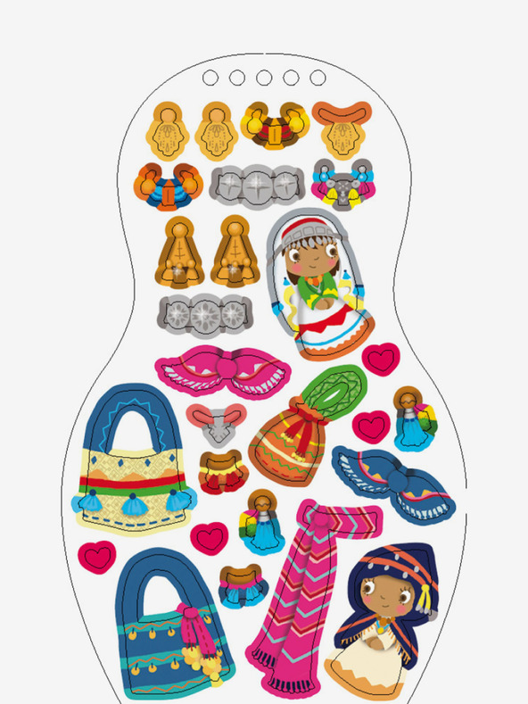 ELLA & MAX Oblékáme marocké panenky LOUNA – Omalovánky