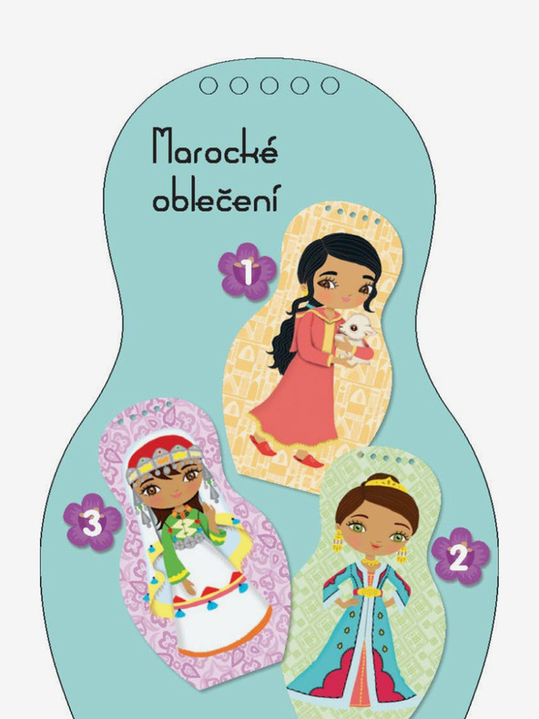 ELLA & MAX Oblékáme marocké panenky LOUNA – Omalovánky
