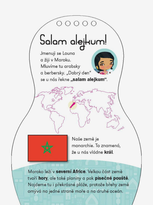 ELLA & MAX Oblékáme marocké panenky LOUNA – Omalovánky