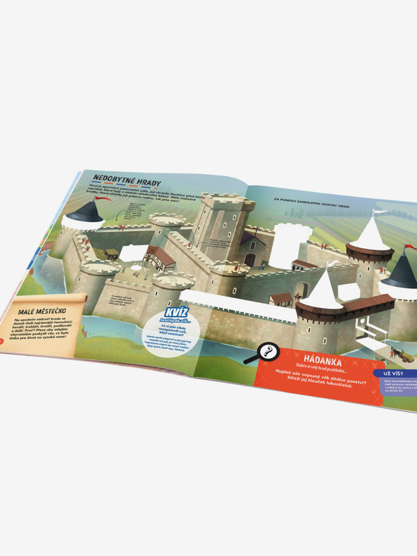 ELLA & MAX MISE STŘEDOVĚK – Pátrej a lušti se samolepkami