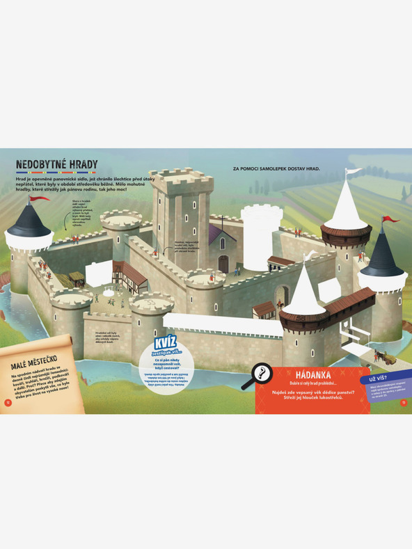 ELLA & MAX MISE STŘEDOVĚK – Pátrej a lušti se samolepkami