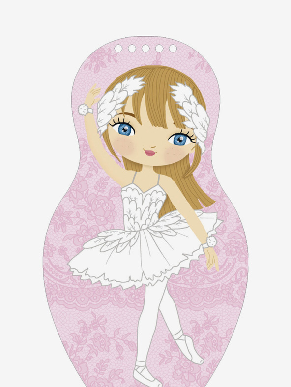 ELLA & MAX Oblékáme baletky EMMA – Omalovánky