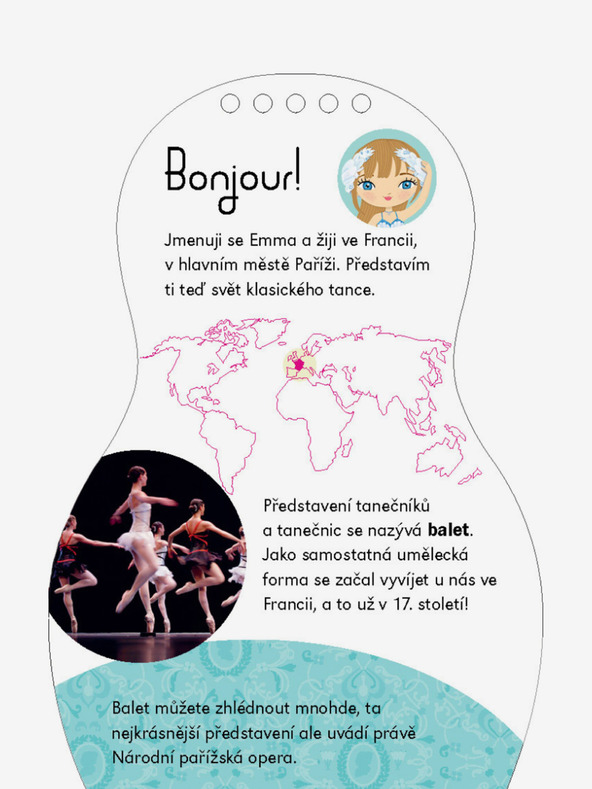 ELLA & MAX Oblékáme baletky EMMA – Omalovánky