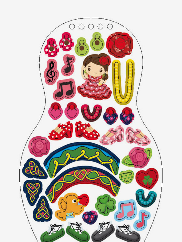 ELLA & MAX Oblékáme TANEČNICE z celého světa – Omalovánky