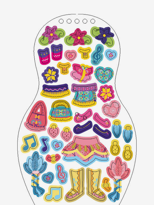 ELLA & MAX Oblékáme TANEČNICE z celého světa – Omalovánky