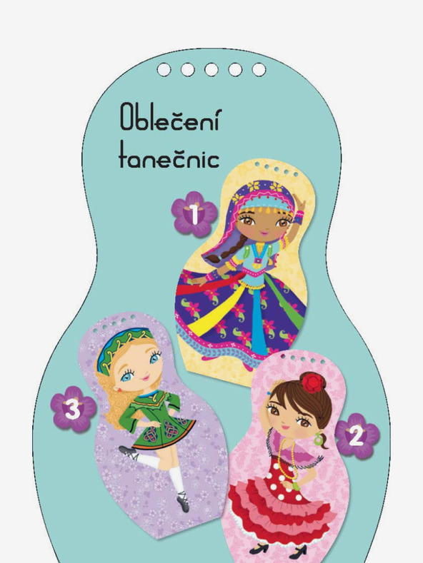 ELLA & MAX Oblékáme TANEČNICE z celého světa – Omalovánky