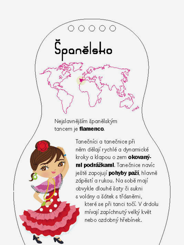 ELLA & MAX Oblékáme TANEČNICE z celého světa – Omalovánky