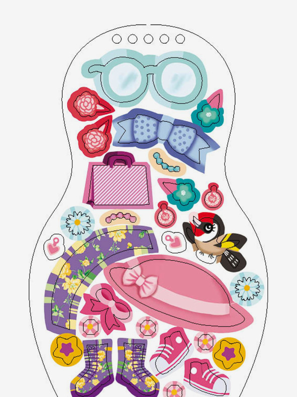 ELLA & MAX Oblékáme moravské panenky NATÁLKA – Omalovánky