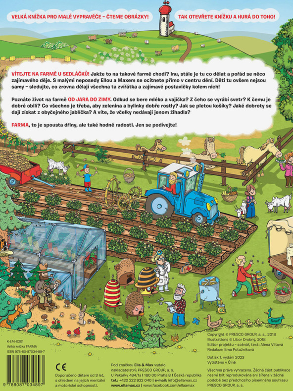 ELLA & MAX Velká knížka FARMA pro malé vypravěče