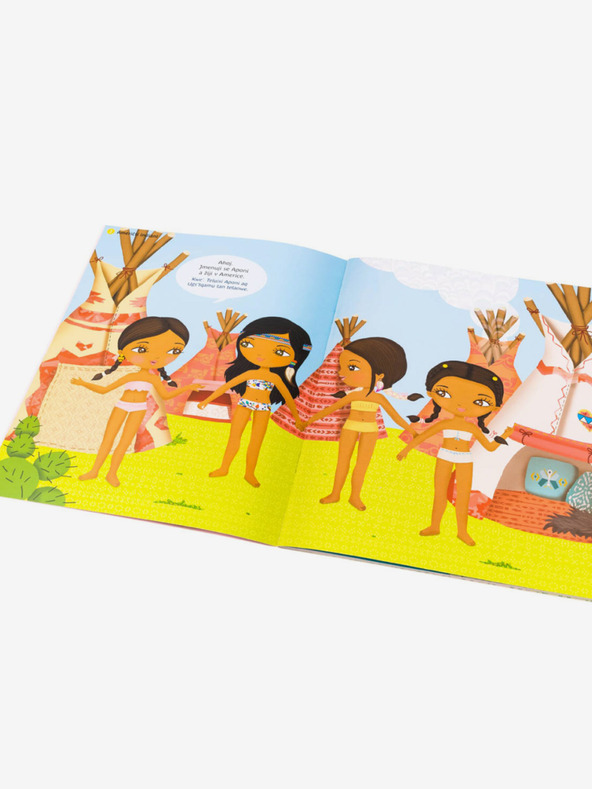 ELLA & MAX Šaty z celého světa - kniha samolepek