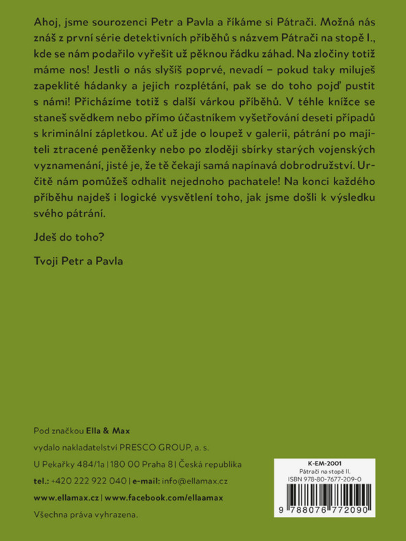 ELLA & MAX PÁTRAČI NA STOPĚ II. – Dětské detektivky s hádankou