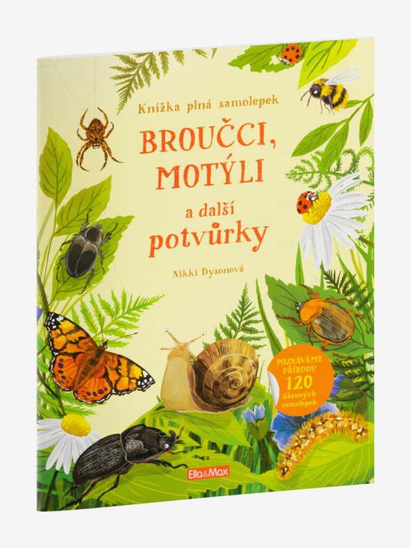 ELLA & MAX BROUČCI, MOTÝLI a další potvůrky – Kniha samolepek