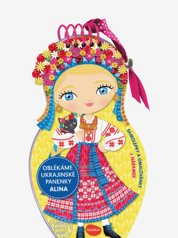 ELLA & MAX Oblékáme ukrajinské panenky ALINA – Omalovánky