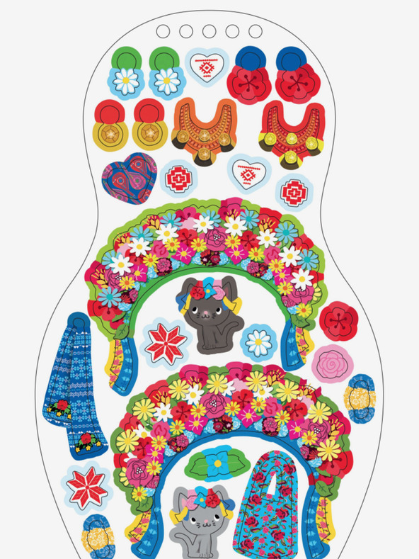 ELLA & MAX Oblékáme ukrajinské panenky ALINA – Omalovánky