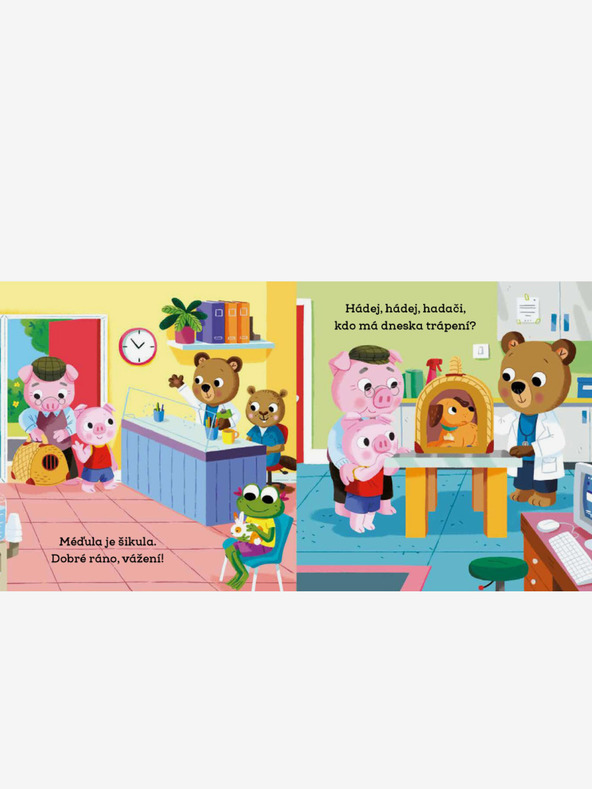 ELLA & MAX MÉĎULA ŠIKULA VETERINÁŘEM – Obrázky s pohyblivými prvky