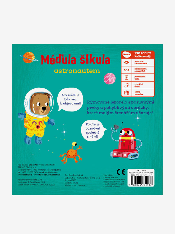 ELLA & MAX MÉĎULA ŠIKULA ASTRONAUTEM – Obrázky s pohyblivými prvky