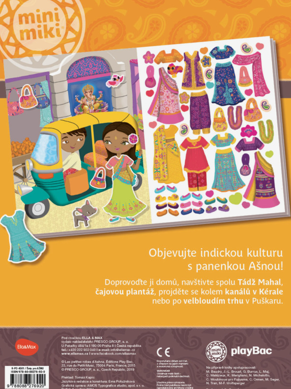 ELLA & MAX Šaty pro AŠNU – Kniha samolepek