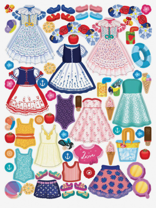 ELLA & MAX Šaty pro VIKTORKU ─ Kniha samolepek