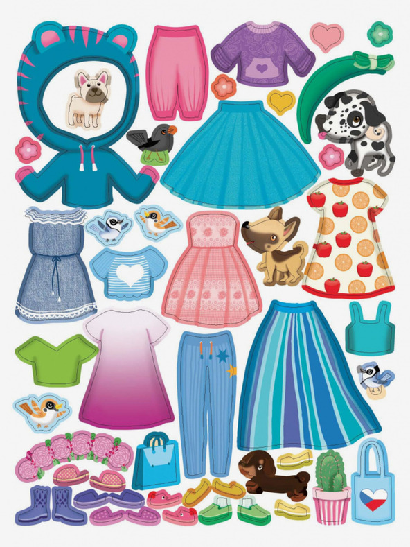 ELLA & MAX Šaty pro VIKTORKU ─ Kniha samolepek