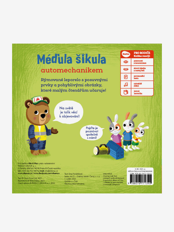 ELLA & MAX MÉĎULA ŠIKULA AUTOMECHANIKEM – Obrázky s pohyblivými prvky