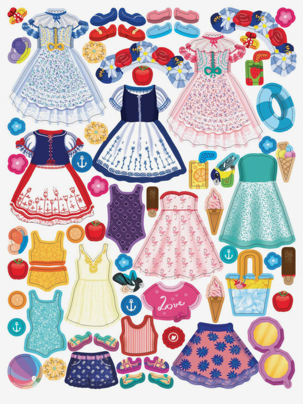 ELLA & MAX Šaty pro TEREZKU ─ Kniha samolepek