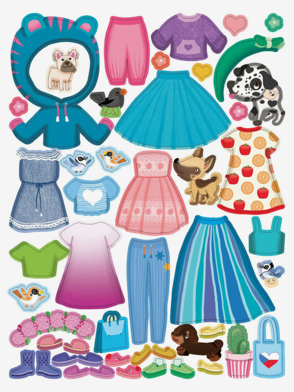 ELLA & MAX Šaty pro TEREZKU ─ Kniha samolepek