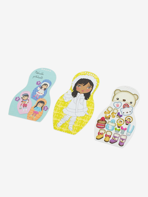 ELLA & MAX Oblékáme eskymácké panenky Anouk - omalovánky