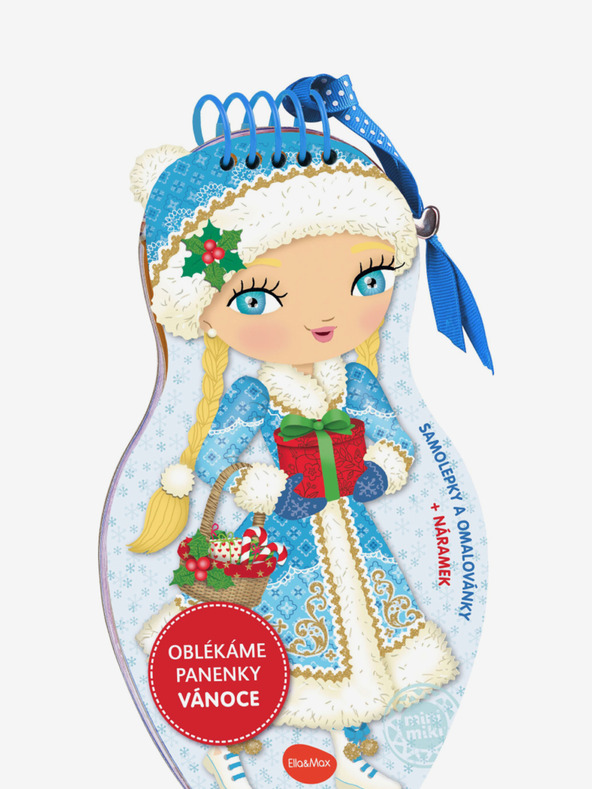 ELLA & MAX Oblékáme panenky VÁNOCE – Omalovánky