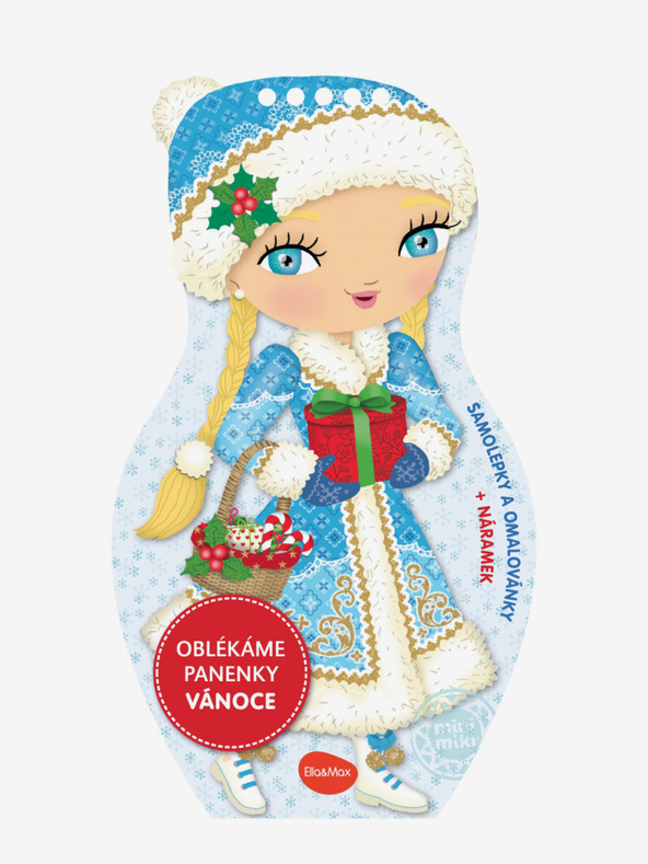 ELLA & MAX Oblékáme panenky VÁNOCE – Omalovánky