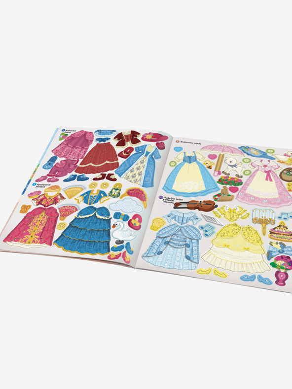 ELLA & MAX Šaty pro princeznu EMMU – Kniha samolepek