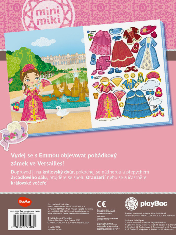 ELLA & MAX Šaty pro princeznu EMMU – Kniha samolepek