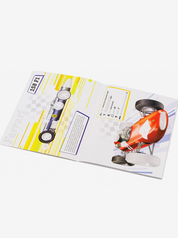 ELLA & MAX FERRARI, vozy Scuderie – Kniha samolepek