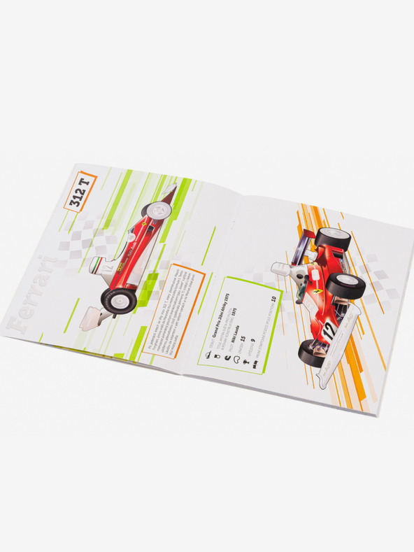 ELLA & MAX FERRARI, vozy Scuderie – Kniha samolepek