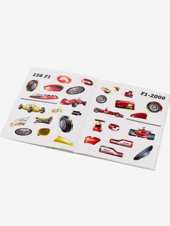 ELLA & MAX FERRARI, vozy Scuderie – Kniha samolepek