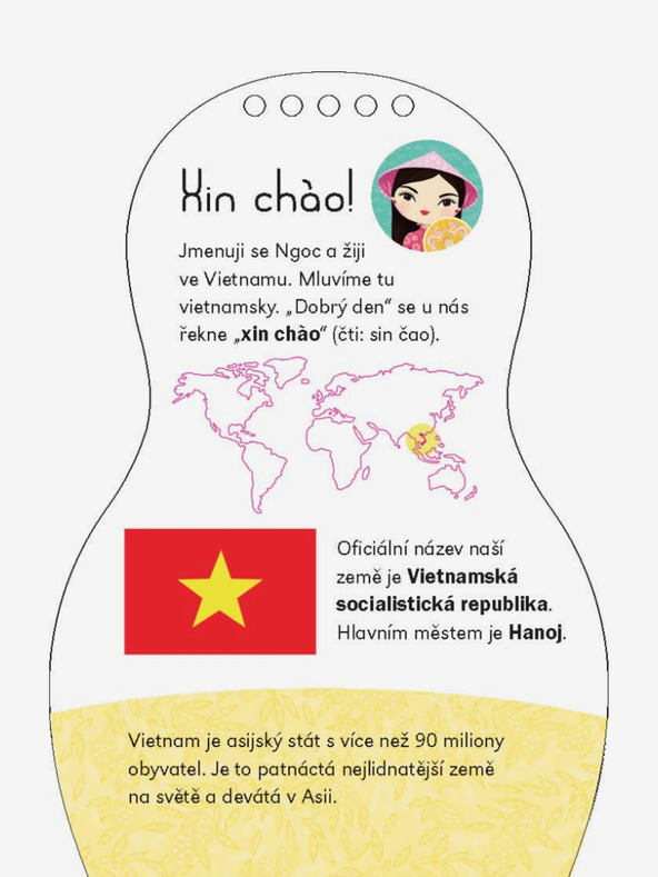 ELLA & MAX Oblékáme vietnamské panenky NGOC – Omalovánky