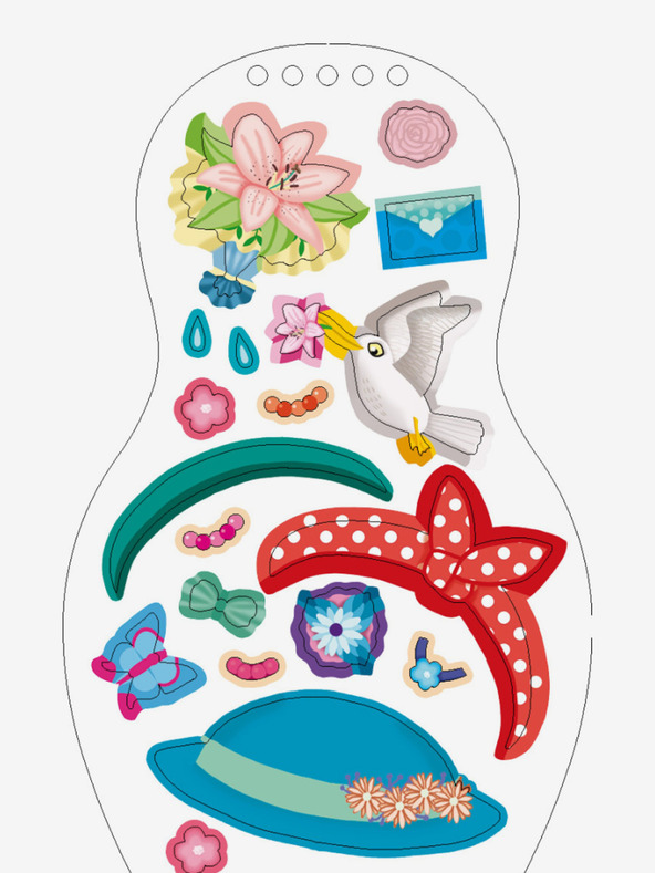 ELLA & MAX Oblékáme maďarské panenky SÁRA – Omalovánky